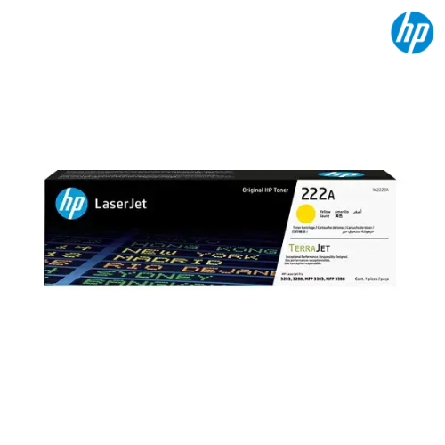 ตลับหมึกแท้ Toner Original Compatible HP W2222A Yellow, 222A